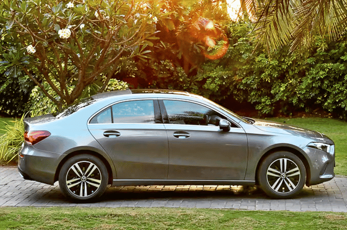 Mercedes A Class standing on a driveway