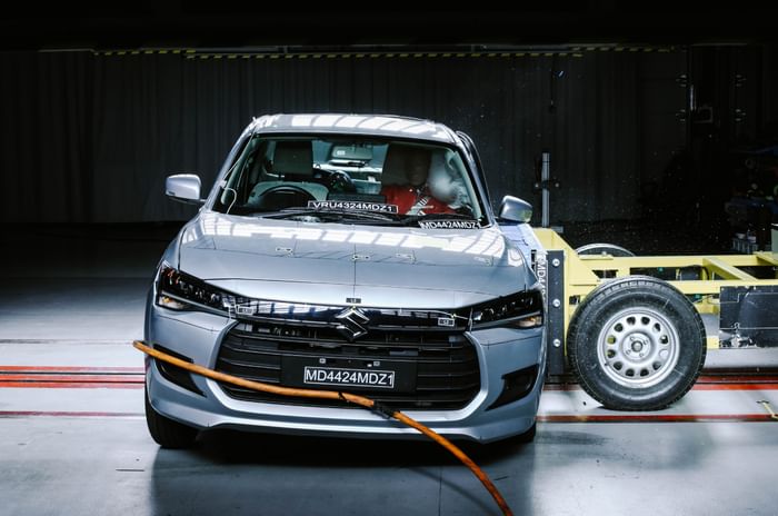 New Maruti Dzire side impact test Global NCAP New Maruti Dzire side impact test Global NCAP