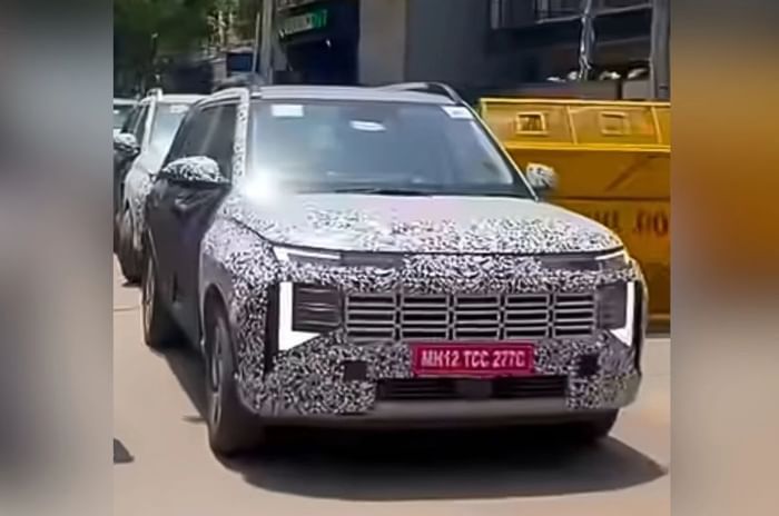 Next-gen Hyundai Venue spied front