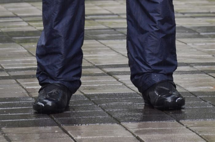 Bike riding rain boots