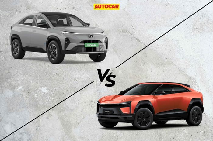 Mahindra BE 6 vs Tata Curvv EV entry level variant comparison