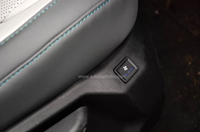 2025 Tata Nexon EV ventilated front seat button 2025 Tata Nexon EV ventilated front seat button