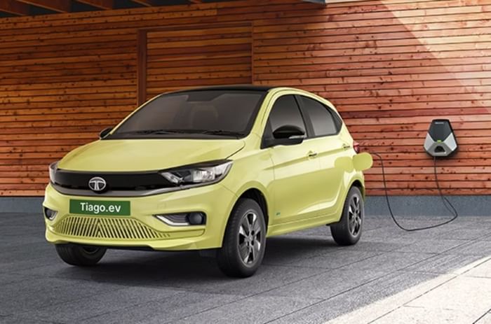 Tata Tiago EV charging Tata Tiago EV charging