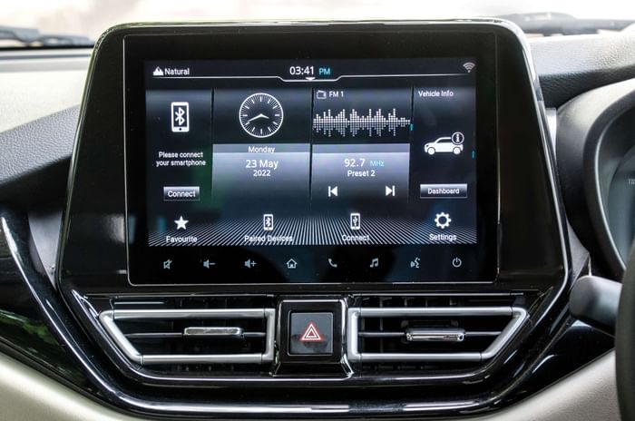 Toyota Glanza touchscreen