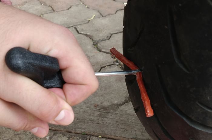 Tyre puncture repair Tyre puncture repair