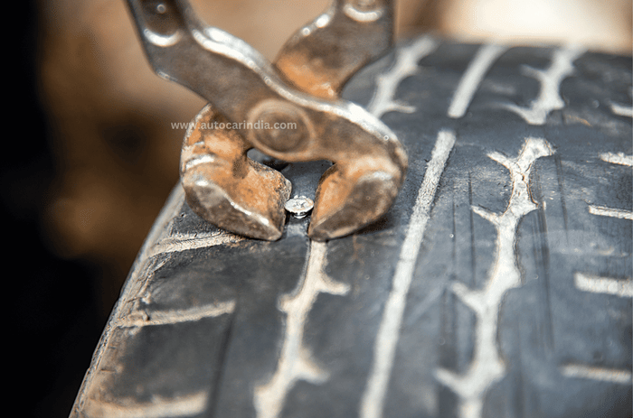 Tyre puncture repair Tyre puncture repair