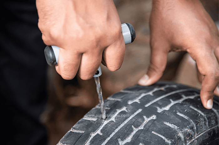 Tyre puncture repair Tyre puncture repair