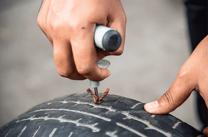 Tyre puncture repair Tyre puncture repair