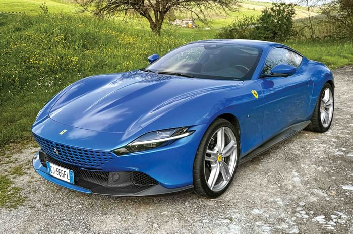 Ferrari Roma in blue color