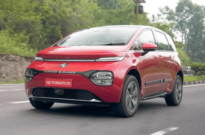 MG Windsor EV red colour