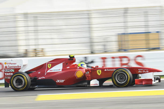 Massa topped the second practice session for Ferrari, the first time he led a session after Silverstone earlier in the season.