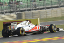 McLaren&#8217;s Lewis Hamilton topped the charts in FP1 only to be handed a three-place grid penalty for setting his quickest time under yellow flags.