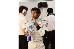 Topping up the fluids, important for car and the driver.