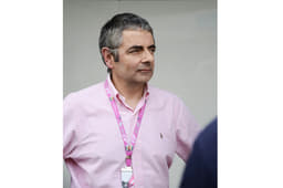‘Mr Bean’ Rowan Atkinson attended the Indian GP as a McLaren guest.