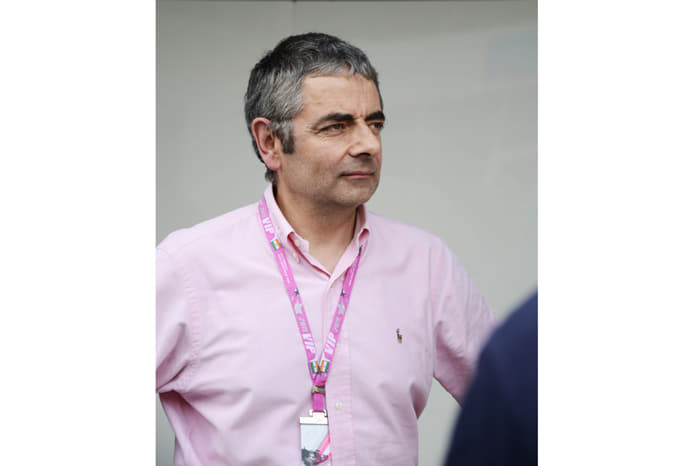 ‘Mr Bean’ Rowan Atkinson attended the Indian GP as a McLaren guest.