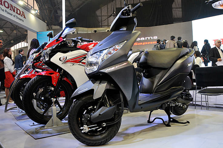 Refreshed Dio scooter showcased at the Auto Expo. Refreshed Dio scooter showcased at the Auto Expo.
