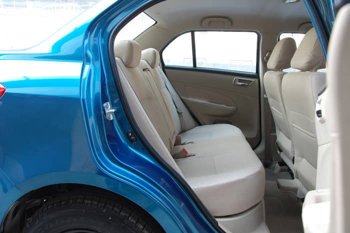 Rear-seat comfort is decent but the backrest is a tad too reclined.