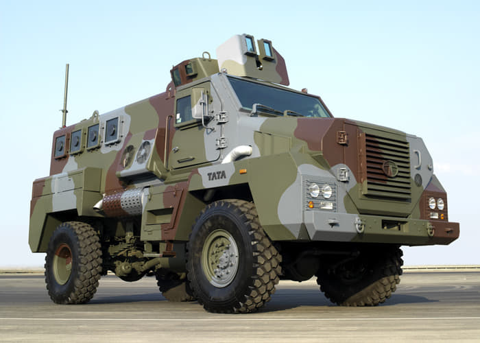 Tata Mine Protected Vehicle. 
