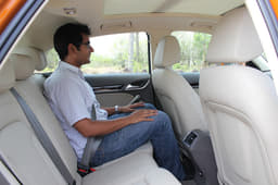 The rear seats are comfortable too, but there isn&#8217;t as much headroom as you would get in the bigger cars. 