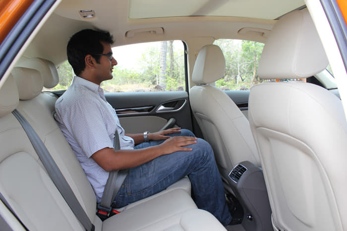 The rear seats are comfortable too, but there isn’t as much headroom as you would get in the bigger cars.