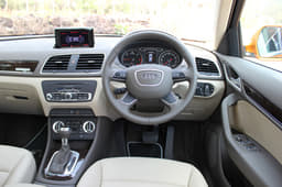 Interior is as well built as the larger Q7. 