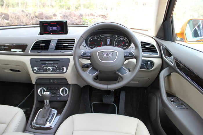 Interior is as well built as the larger Q7.