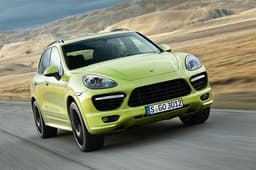 Porsche showcased a new version of the Cayenne GTS, complete with sporty chassis and tuned V8. 