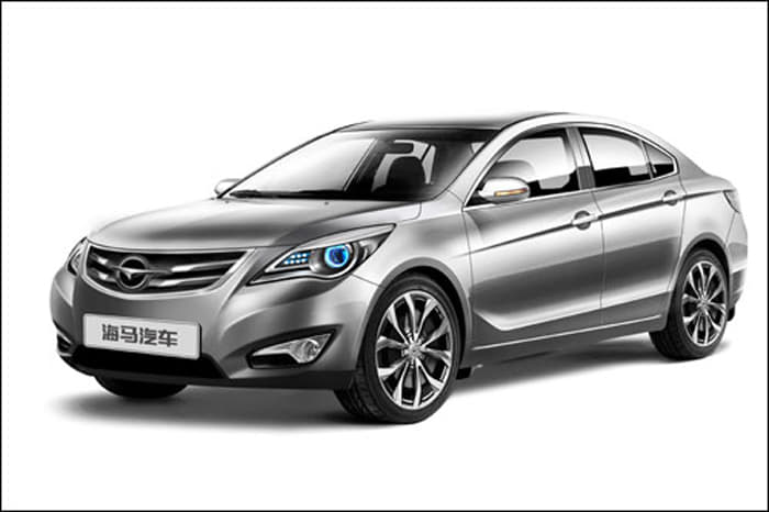 Chinese carmaker Haima revealed this VW-Jetta sized B-segment concept saloon.,Carmaker Haima will showcase this VW-Jetta sized B-segment concept saloon.