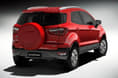 Rear three-quarter view has the typical SUV look. Rear three-quarter view has the typical SUV look.