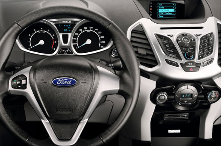 Interiors largely carried over from the Fiesta. Interiors largely carried over from the Fiesta.