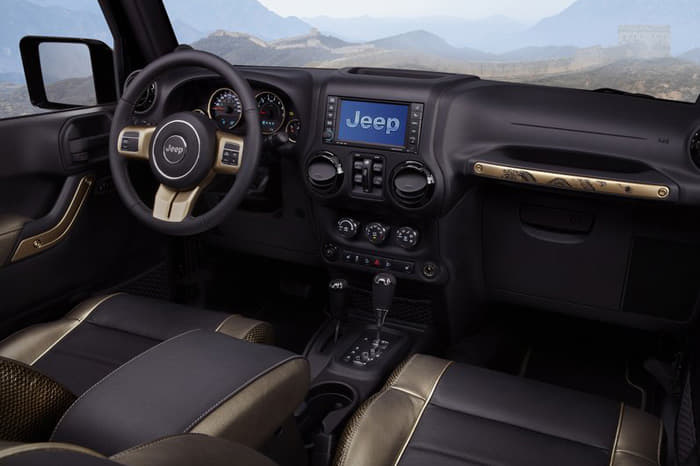 The Wrangler concept gets unique interiors.