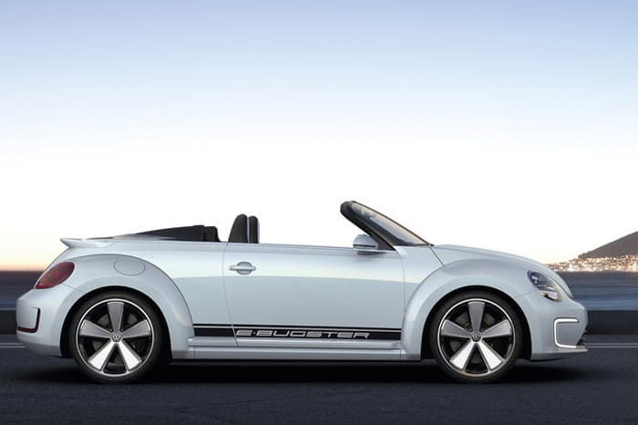 Volkswagen is previewing the look of its new Beetle cabriolet with an open-top version of its electric-powered E-Bugster concept at the Beijing motor show.