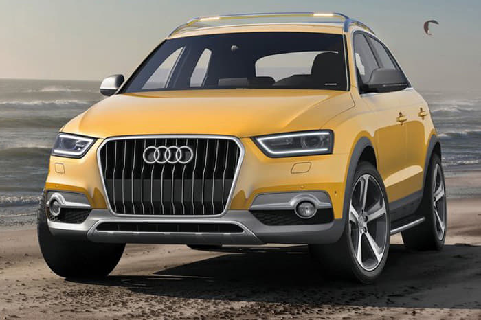 This is the Audi Q3 Jinlong Yufeng special-edition concept. The word Jinlong Yufeng means "Golden Dragon in the Wind."