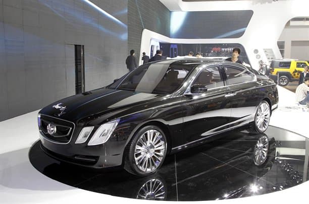 BAIC's Beijing motor show stand was dominated by a huge (5.2m-long) C90L concept car powered by a 6.0-litre V12 engine.