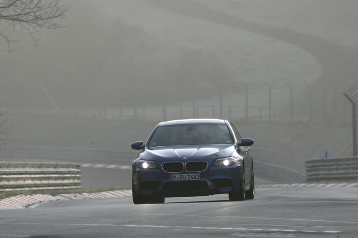 The legendary Nordschleiffe in a BMW M5. 