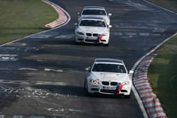 When it's wet, the paint on the track gets slippery and can catch you out.