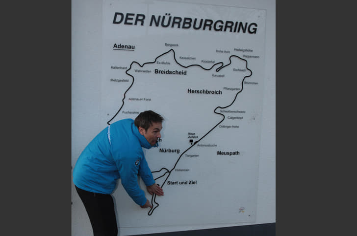 'Watch out for this bit.. the Armco is really close and gives you no second chances.'