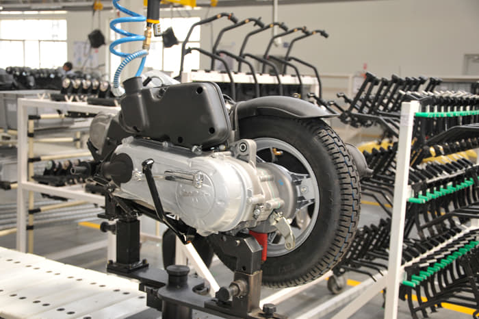 Making of the Vespa scooter