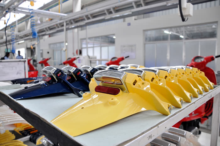 Making of the Vespa scooter