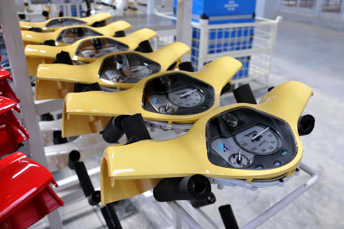 Making of the Vespa scooter