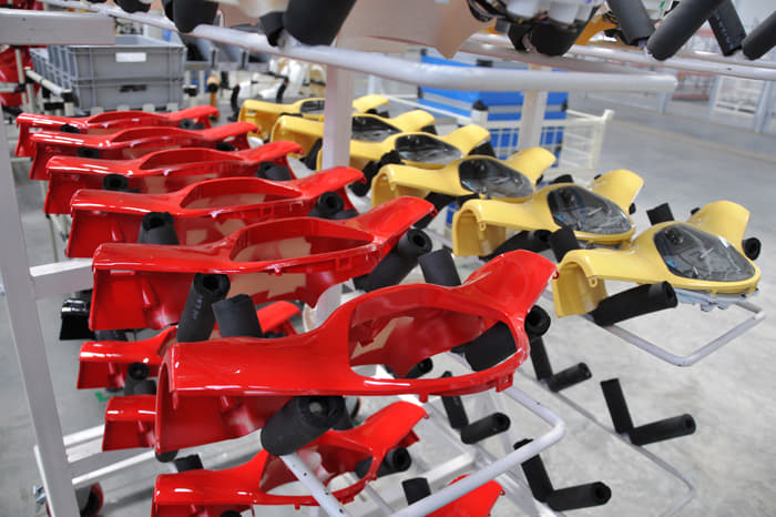 Making of the Vespa scooter