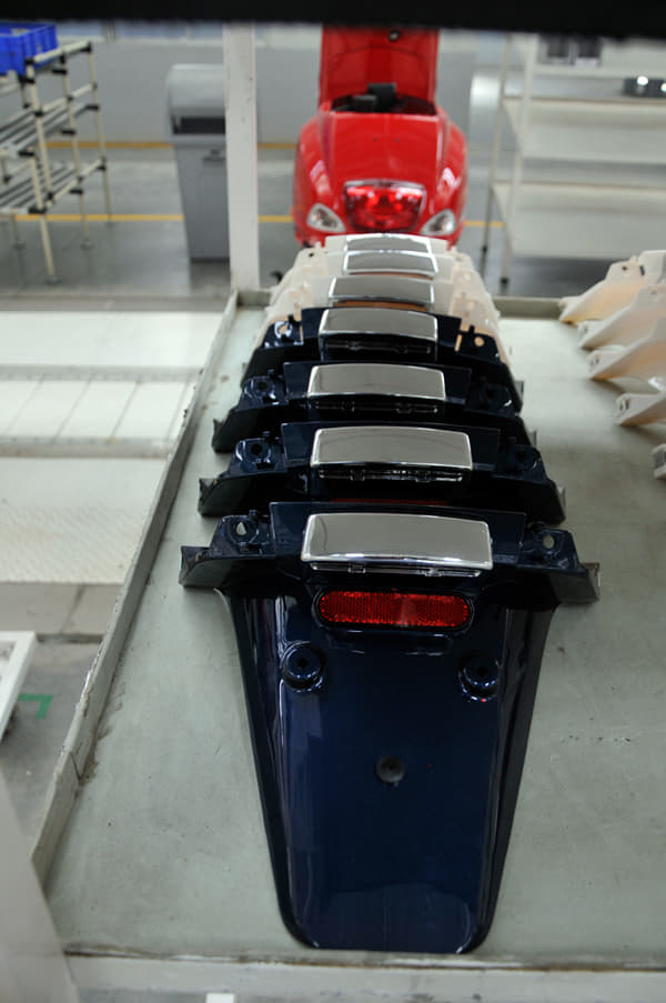 Making of the Vespa scooter