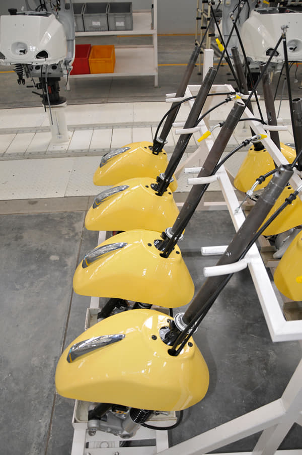 Making of the Vespa scooter