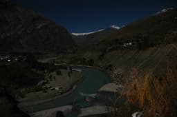 The moon was so bright, we didn't need torches...