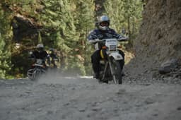 We didn't see tarmac for days on end.