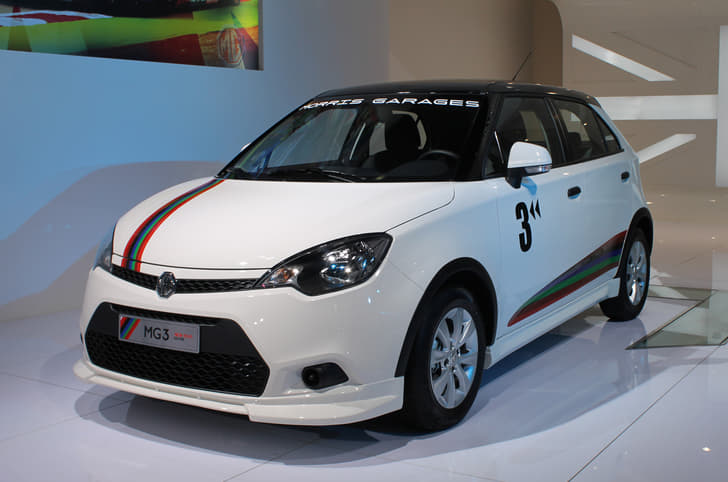 A New Year edition MG3 was featured on MG's stand. 