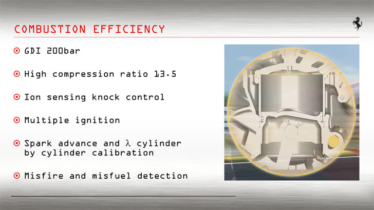 Other unique features of this motor include multiple spark ignitions per power stroke