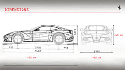 The new, front-engined Ferrari has a shorter wheelbase to enable it to be more agile and more willing to turn-in to corners.