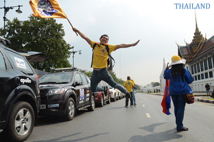 It's a wonderful day in Bangkok as the ASEAN Car Rally comes to town. 