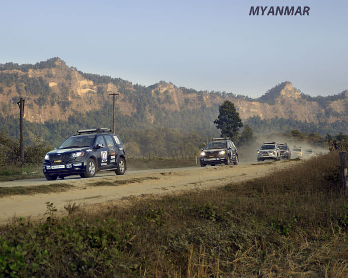 Road conditions in Mayanmar are most often challenging and demanding
